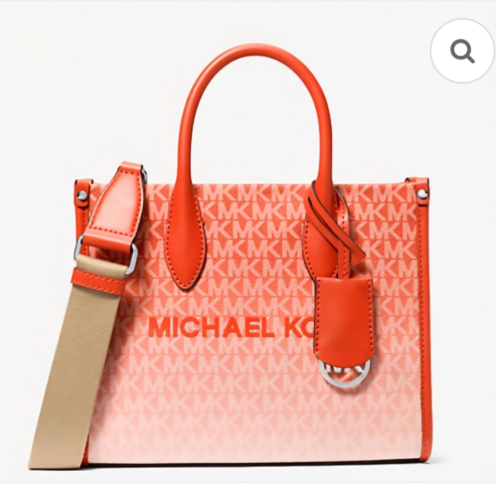 New!Michael Kors Mirella Small Ombre Signature Logo‎ Crossbody Bag - Picture 2 of 9